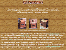 Tablet Screenshot of miraclechickenurns.com